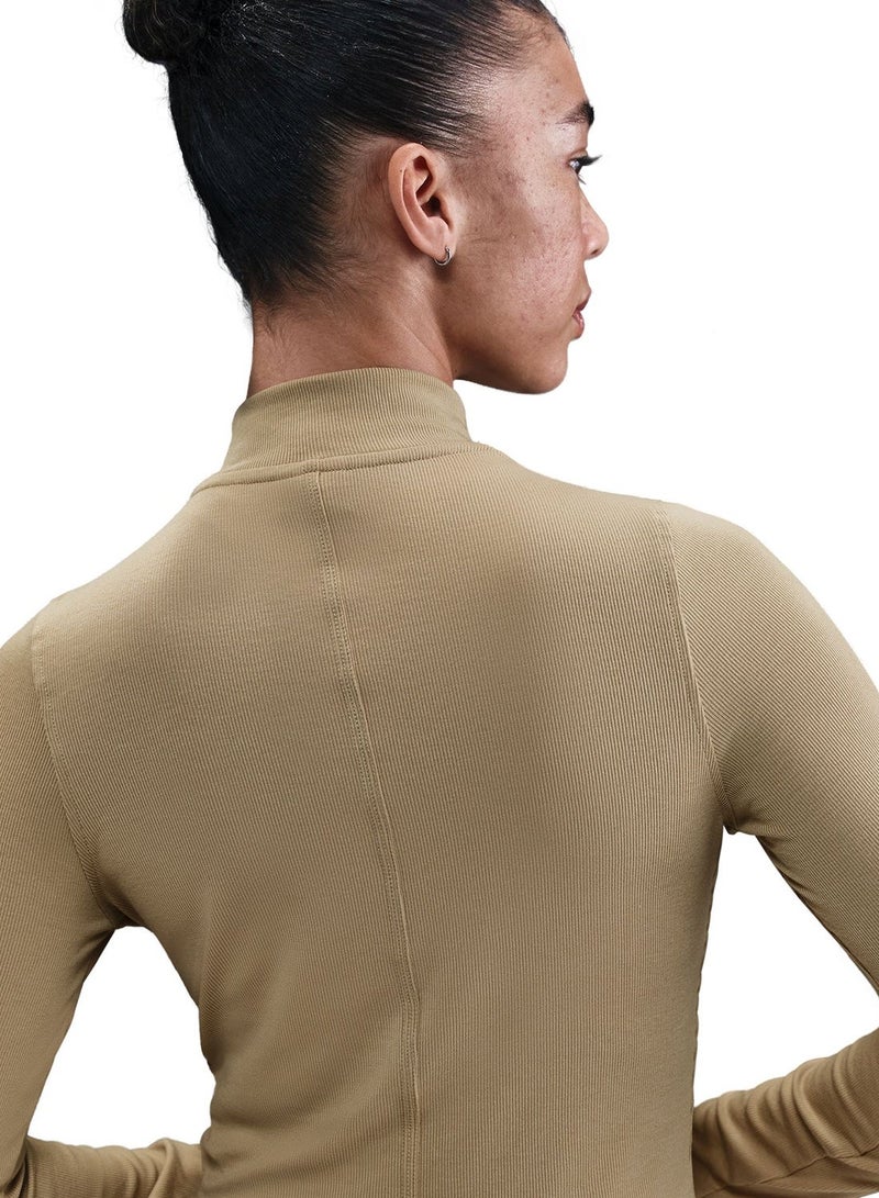 Nike W NSW ESSNTL RIB MOCK LS TOP - Image 4